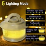 ⁦Guirlande lumineuse à rangement rapide pour camping 20m - مصباح تخييم 20 متر⁩ - الصورة ⁦5⁩