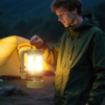 ⁦Lanterne de camping LED Rechargeable avec Ventilateur et 4 modes d'éclairage - مصباح ومروحة محمولة⁩ - الصورة ⁦3⁩