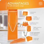 ⁦Trancheuse Mandoline Multifonctionnelle  – آلة تقطيع الخضر متعددة الوظائف⁩ - الصورة ⁦3⁩