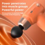 ⁦Pistolet de massage silencieux professionnel à 5 vitesses, léger et portable⁩ - الصورة ⁦3⁩