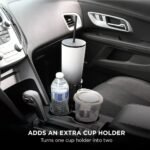 ⁦Porte-Gobelet Voiture Extensible 2-en-1 avec Base Rotative à 360° – حامل أكواب مزدوج قابل للتوسيع⁩ - الصورة ⁦2⁩