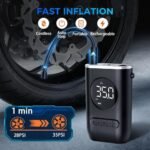 ⁦Compresseur d'Air Portable 150 PSI avec Lampe LED – منفاخ هواء محمول مع إضاءة⁩ - الصورة ⁦7⁩