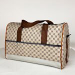 ⁦Pack 3Pcs Cabas Sac a Dos et Pochette en Tissue Imperméable Beige⁩ - الصورة ⁦4⁩