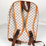 ⁦Pack 3Pcs Cabas Sac a Dos et Pochette en Tissue Imperméable Beige⁩ - الصورة ⁦7⁩