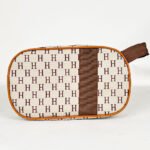 ⁦Pack 3Pcs Cabas Sac a Dos et Pochette en Tissue Imperméable Beige⁩ - الصورة ⁦6⁩