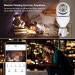 ⁦Caméra de Sécurité Ampoule à Double Objectif Suivi Automatique - كاميرة مراقبة بميزة التتبع الذاتي⁩ - الصورة ⁦3⁩