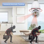 ⁦Caméra de Sécurité Ampoule à Double Objectif Suivi Automatique - كاميرة مراقبة بميزة التتبع الذاتي⁩ - الصورة ⁦5⁩