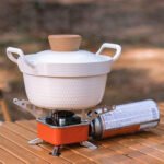 ⁦Mini réchaud à gaz pliable en métal pour camping - موقد غاز محمول⁩ - الصورة ⁦5⁩