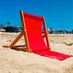 ⁦Chaise de Plage Réglable en 3 Positions Avec Poche Arrière⁩ - الصورة ⁦4⁩