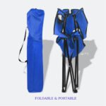 ⁦Chaise Pliante Portable avec Accoudoir Porte-Gobelet et Sac de Transport⁩ - الصورة ⁦3⁩
