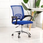 Chaise de Bureau Ergonomique avec Support Lombaire Bleu  - كرسي مكتب مريح مع دعامة للظهر