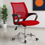 Chaise de Bureau Ergonomique avec Support Lombaire Rouge - كرسي مكتب مريح مع دعامة للظهر
