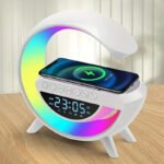 ⁦Réveil et Haut-parleur Bluetooth RGB intelligente type Big G Wireless Charger V3⁩ - الصورة ⁦2⁩