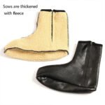 ⁦Paire de Chaussettes Chaudes d'hiver unisexes en cuir zippées⁩ - الصورة ⁦6⁩