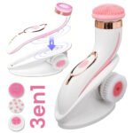 CNAIER Brosse Nettoyante Visage en Profondeur avec 3 embouts - جهاز تنظيف البشرة بعمق