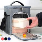 Sac à déjeuner isotherme de grande capacité avec bandoulière