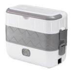 ⁦Boîte à Lunch Électrique Portable avec 2 Récipients Amovibles en Acier Inoxydable - علبة تسخين طعام⁩ - الصورة ⁦5⁩