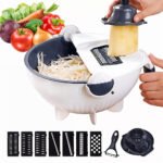 Pot Coupe-Légumes 9in1 Multifonction Avec Panier De Vidange + Éplucheur V2