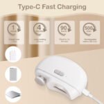 ⁦Coupe-ongles électrique 2 en 1 avec lumière LED - جهاز تقليم الأظافر للصغار والكبار⁩ - الصورة ⁦2⁩