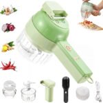 Set de coupe-légumes électrique portable 4 en 1 Chargement USB