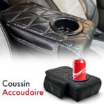 Coussin d’accoudoir de voiture avec porte-gobelet V2 - وسادة منظم الأغراض في السيارة