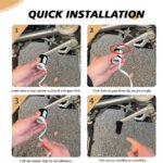 ⁦Protège Chaussures pour Moto en Caoutchouc Durable - أداة حماية الأحذية لسائقي الدراجات⁩ - الصورة ⁦6⁩