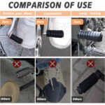 ⁦Protège Chaussures pour Moto en Caoutchouc Durable - أداة حماية الأحذية لسائقي الدراجات⁩ - الصورة ⁦3⁩