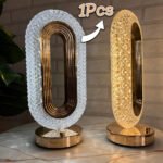 ⁦Lampe de table décorative LED forme œil d'étoile (1 pièce)⁩ - الصورة ⁦5⁩