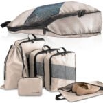 ⁦Lot de 6 sacs de voyage et compression extensibles pour valises⁩ - الصورة ⁦2⁩