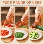 ⁦Coupe fruits et légumes en acier inoxydable multifonction facile à utiliser -  قطاعة خضر وفواكه يدوية⁩ - الصورة ⁦6⁩