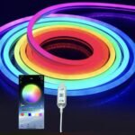 ⁦Bande LED Néon Flexible RGB 5m avec Bluetooth et USB – شريط إضاءة نيون مرن بطول 5 أمتار مع بلوتوث⁩ - الصورة ⁦2⁩