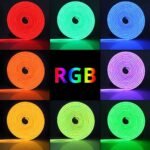 ⁦Bande LED Néon Flexible RGB 5m avec Bluetooth et USB – شريط إضاءة نيون مرن بطول 5 أمتار مع بلوتوث⁩ - الصورة ⁦5⁩