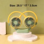 ⁦Ventilateur de Cou Portable 2 Vitesses Rechargeable par USB - مروحة عنق⁩ - الصورة ⁦2⁩
