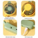 ⁦Ventilateur de Cou Portable 2 Vitesses Rechargeable par USB - مروحة عنق⁩ - الصورة ⁦6⁩