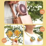 ⁦Ventilateur de Cou Portable 2 Vitesses Rechargeable par USB - مروحة عنق⁩ - الصورة ⁦7⁩