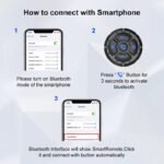⁦Télécommande Sans Fil pour Contrôler l'audio et les appels - يد تحكم لاسلكية للتحكم بالصوت والمكالمات⁩ - الصورة ⁦6⁩