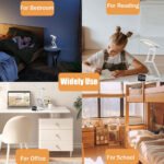 ⁦Lampe de bureau rechargeable sans fil avec réveil LED et power bank 5000 mAh – مصباح مكتب ومصباح مع شاحن متنقل⁩ - الصورة ⁦5⁩