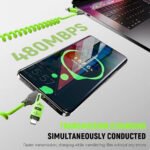 ⁦Câble USB 4en1 à Ressort Fast Charge 65 W - كابل شحن سريع⁩ - الصورة ⁦5⁩