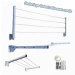 Sèche linge Mural Rabattable avec corde