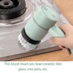 ⁦Brosse de Nettoyage Rotative Très Utile pour Cuisine avec 2 Brosse  – فرشاة تنظيف للمطبخ⁩ - الصورة ⁦4⁩