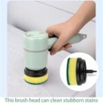⁦Brosse de Nettoyage Rotative Très Utile pour Cuisine avec 2 Brosse  – فرشاة تنظيف للمطبخ⁩ - الصورة ⁦3⁩