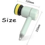 ⁦Brosse de Nettoyage Rotative Très Utile pour Cuisine avec 2 Brosse  – فرشاة تنظيف للمطبخ⁩ - الصورة ⁦7⁩