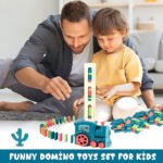 ⁦Train Domino Educatifs avec lumières et Musique pour Enfants - لعبة قطار الدومينو⁩ - الصورة ⁦4⁩