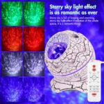 ⁦Projecteur galaxie, veilleuse en forme d'œuf de dinosaure⁩ - الصورة ⁦7⁩