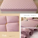⁦Ensemble 3Pcs Couvre-lit imperméable 2 Places Avec 2 Couvre Oreillers épais⁩ - الصورة ⁦6⁩
