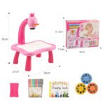 ⁦Table à dessin avec projecteur 24 images différentes - Planche à dessin -rose⁩ - الصورة ⁦4⁩