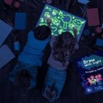 ⁦Planche à dessin graffiti lumineux pour enfants avec stylo UV⁩ - الصورة ⁦6⁩
