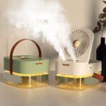 ⁦Ventilateur 3 Vitesses et Brumisateur avec Grand Réservoir - مروحة ومعطر جو 2في1⁩ - الصورة ⁦5⁩