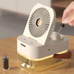⁦Ventilateur 3 Vitesses et Brumisateur avec Grand Réservoir - مروحة ومعطر جو 2في1⁩ - الصورة ⁦6⁩