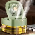 ⁦Ventilateur 3 Vitesses et Brumisateur avec Grand Réservoir - مروحة ومعطر جو 2في1⁩ - الصورة ⁦7⁩
